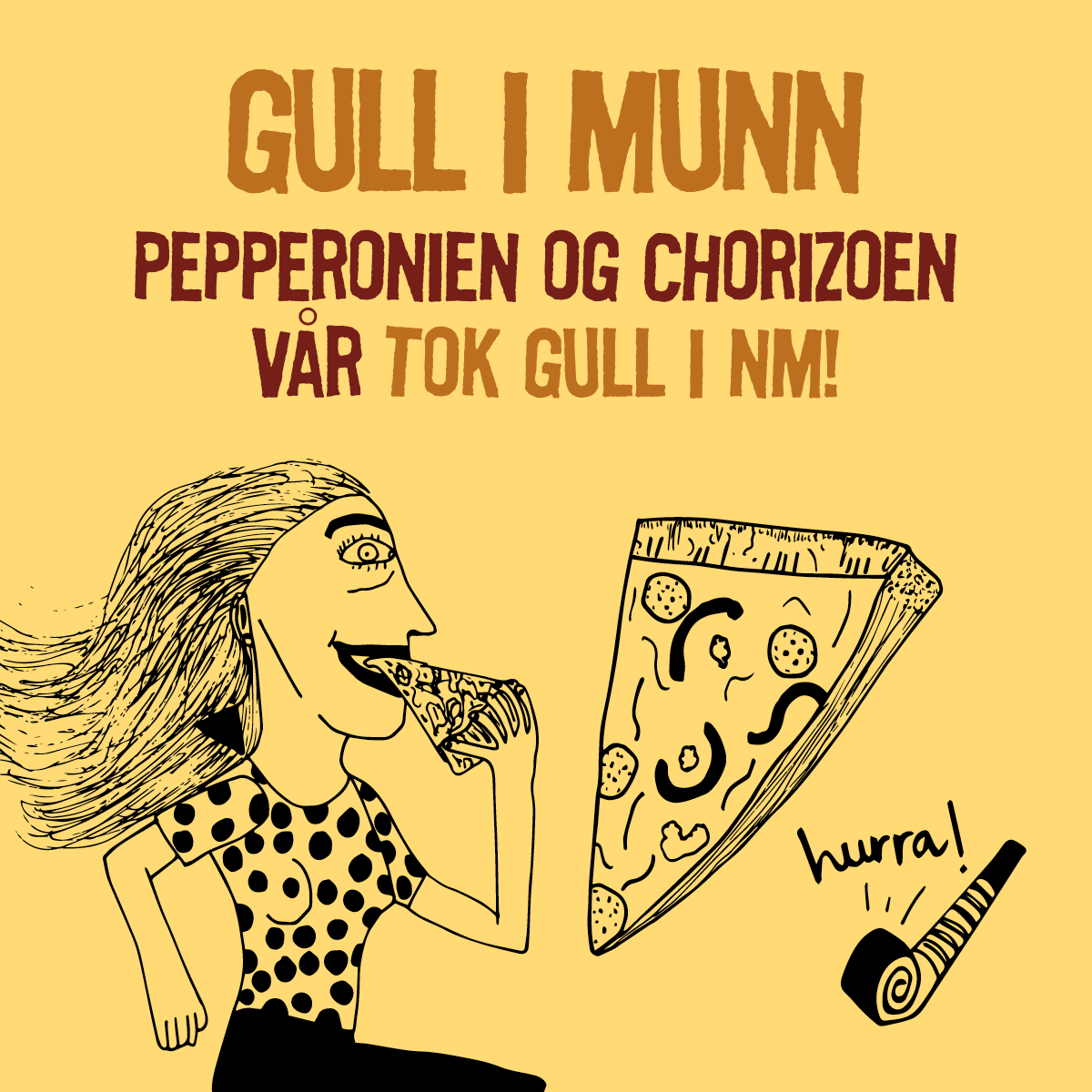 Pepperonien og chorizoen vår tok gull i NM!